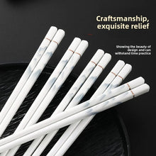 Load image into Gallery viewer, Mountain Ceramic Chopsticks Set | Modern White - 5/10/20/30 Pairs