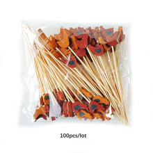 Load image into Gallery viewer, Chicken Fancy Toothpicks | Farm Rooster Disposable Bamboo Skewer - 100 Pc