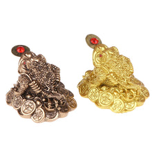 Load image into Gallery viewer, Chinese Fortune Frog Feng Shui | Small Lucky Toad with Coin New Year Gifts - 1 Pc