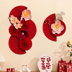 Chinese Wedding Wall Decor | Red Vietnamese Paper - 1 Set