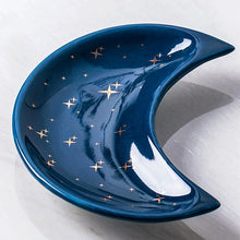 Load image into Gallery viewer, Nordic Moon Shape Small Trinket Dish | Ceramic Jewelry Plate - 1 Pc