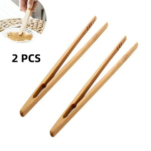 Natural Bamboo Tea Tongs | Chinese Brewing Tweezers - 2 Pc Set