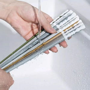 Wavy Korean Chopsticks Set | Modern Autumn Color Tableware - 5 Pairs