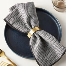 Load image into Gallery viewer, Brushed Gold Napkin Rings | Dinner Party Cloth Cuff Holder