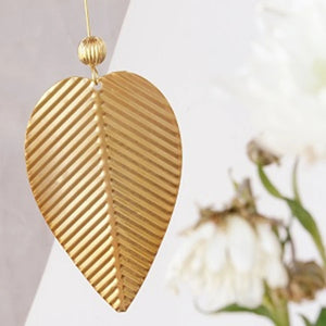 Copper Japanese Wind Chimes | Hanging Gold Leaf Pendant - 1 Pc