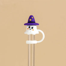 Load image into Gallery viewer, Cute Spooky Stanley Straw Covers | Silicone Halloween Caps - 1 Pc