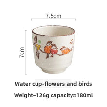 Load image into Gallery viewer, Japanese Yunomi Tea Cup | Retro Hand-Painted Ceramic 180ml