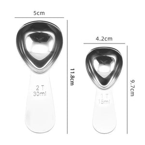 Stainless Steel Metal Coffee Scoop | Measuring Tablespoon for Beans - 1 Pc