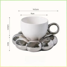 Load image into Gallery viewer, Minimalist Cute Coffee Mug | Aesthetic Bubble Ceramic Cups - 1 Set