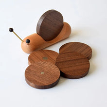 Load image into Gallery viewer, Snail Wood Cute Coasters | Drink Coaster Mats for Table - 1 Set