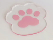 Load image into Gallery viewer, Cat Dog Paw Cute Coasters | Clear Acrylic Cup Drink Mats - 1 Pc