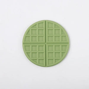 Waffle Pancake Cute Coasters | Large Silicone Mats for Drinks - 1 Pc