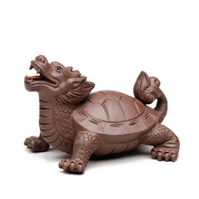 Load image into Gallery viewer, Dragon Turtle Tea Pet | Handmade Clay Chinese Gong Fu Tea Figurine - 1 Pc