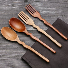 Load image into Gallery viewer, Solid Wood Japanese Soup Spoons | Asian Tableware - 1 Set