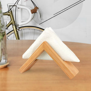 Triangle Wooden Napkin Holder for Table | Paper Dispenser - 1 Pc