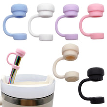 Load image into Gallery viewer, Reusable Silicone Straw Toppers &amp; Covers | Stanley Cup Cap - 1 Pc