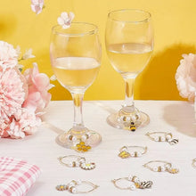 Load image into Gallery viewer, Spring Garden Wine Glass Charm | Flower Drink Markers Identifiers - 16 Pc Set