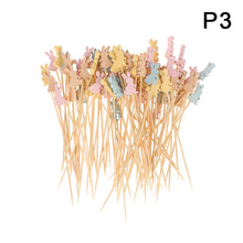 Load image into Gallery viewer, Pastel Easter Bunny Fancy Toothpicks | Decorative Food Sticks - 100Pcs