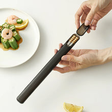 Load image into Gallery viewer, Gold Bead Silver Stainless Steel Metal Korean Portable Travel Chopsticks - 1/5/10 Pairs