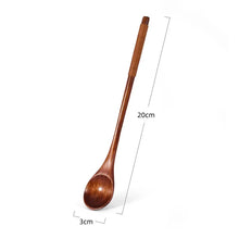 Load image into Gallery viewer, Japanese Wooden Honey Spoon | Long Handle Stick Tea Mixer - 1 Pc