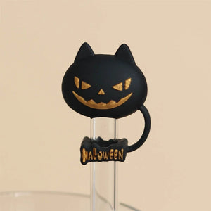 Cute Spooky Stanley Straw Covers | Silicone Halloween Caps - 1 Pc