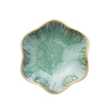 Load image into Gallery viewer, Light Green Ceramic Trinket Dish | Dainty Lotus Jewelry Tray - 1 Pc