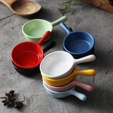 Load image into Gallery viewer, Colorful Mini Dipping Saucer with Handle | Ceramic Japanese Soy Sauce Dish - 1 Pc