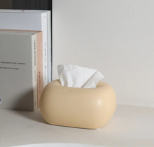 Load image into Gallery viewer, Minimalist Ceramic Tissue Box Cover | Rounded Corner Paper Holder - 1 Pc