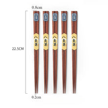 Load image into Gallery viewer, Pointed Japanese Chopsticks | Natural Wood Luxury - 5/10 Pair Set