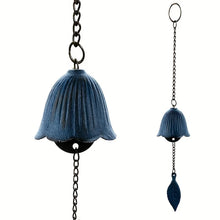 Load image into Gallery viewer, Cast Iron Japanese Wind Chimes | Hanging Furin Bell for Outdoor Garden - 1 Pc