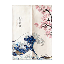 Load image into Gallery viewer, Mount Fuji Noren Curtain | Japanese Linen Landmark Door Way Curtains - 1 Pc