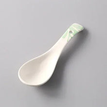 Load image into Gallery viewer, White Asian Soup Spoons | Classic Japanese Ceramic Spoon Tableware - 1 Pc