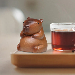 Capybara Tea Pet | Cute Small Animal Chinese Ornament for Gong Fu Tea Ceremonies - 1 Pc