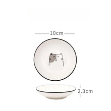 Load image into Gallery viewer, Cute Cat Soy Sauce Dish | Japanese Small Ceramic Seasoning Bowl - 1 Pc