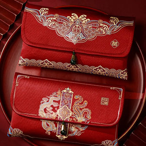 Red Envelope Brocade Money Wallet | Chinese New Year Gift - 1 Pc