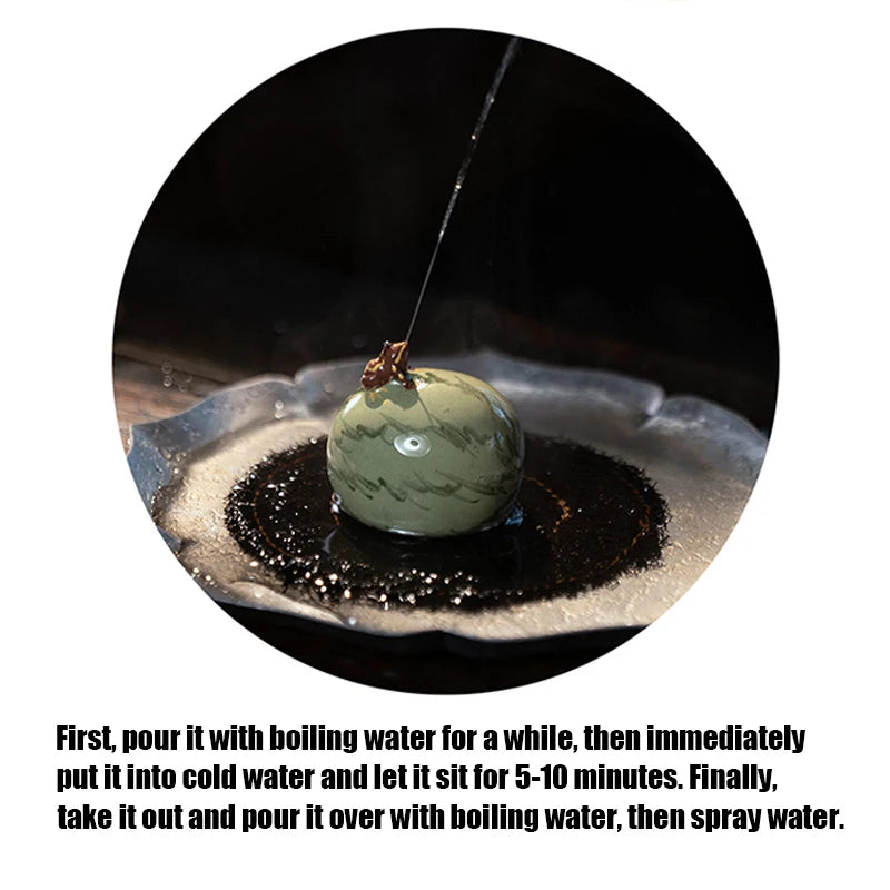 Mini Frog on Chestnut Spitting Tea Pet | Shop Mini Toad Mascot - 1 Pc ...