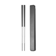 Load image into Gallery viewer, Portable 304 Stainless Steel Chopstick with Case Box for Lunch Tableware