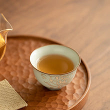 Load image into Gallery viewer, Lotus Chinese Tea Cup | Ceramic Handmade Crackle Glaze - 1 Pc