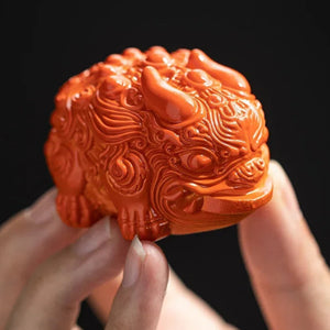 Fortune Animal Color Changing Tea Pet | Mythical Zhaocai Resin Figurine for Tea Table - 1 Pc