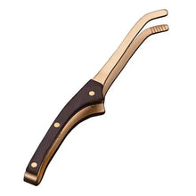 Load image into Gallery viewer, Wooden Copper Tea Tongs | Non-Slip Tweezers for Tea Ceremony - 1 Pc