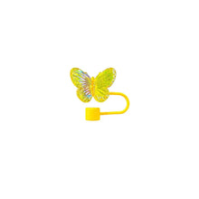 Load image into Gallery viewer, Cute Butterfly Straw Toppers | Silicone Stanley Cover Cap - 1 Pc