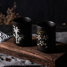 Load image into Gallery viewer, Japanese Yunomi Tea Cup | Cherry Blossom &amp; Minimalist Ceramic, 201-300ml