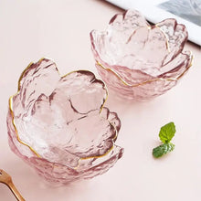 Load image into Gallery viewer, Japanese Sakura Glass Soy Sauce Dish | Cute Pink Small Dessert Plate - 3 Pc Set