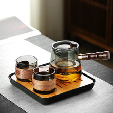 Load image into Gallery viewer, Japanese-Style Glass Teapot Set | Wooden Handle, Heat-Resistant