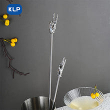 Load image into Gallery viewer, Peace Hand Swizzle Sticks | Stainless Steel Metal Drink Stirrers - 1 Pc