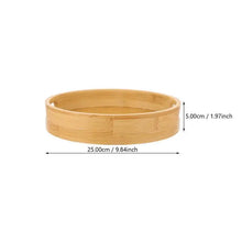 Load image into Gallery viewer, Wooden Serving Tray with Handles | Deep Bamboo Platter - 1 pc