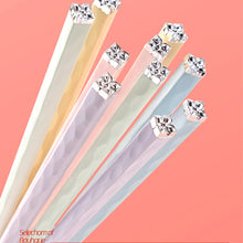 Load image into Gallery viewer, Pastel Reusable Korean Floral Chopsticks | Cute Color Kawaii Aesthetic - 5 Pair Set