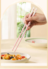 Load image into Gallery viewer, Colorful Fiberglass Chinese Chopsticks | Kawaii Heart Tableware - 5 Pc Set