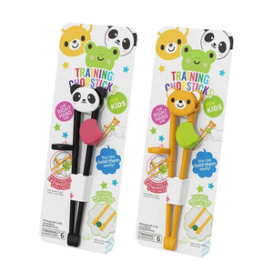 Cartoon Animal Training Chopsticks For Children | Cute Bear Panda Frog - 2 Pc Set