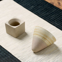 Load image into Gallery viewer, Contemporary Demitasse Cups with Holder | Vintage Japanese Espresso Cup - 1 Set